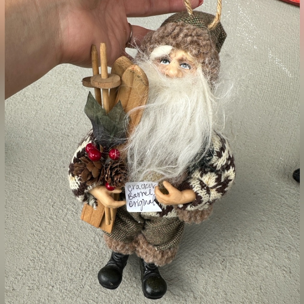Santa ornament decoration by Cracker Barrel